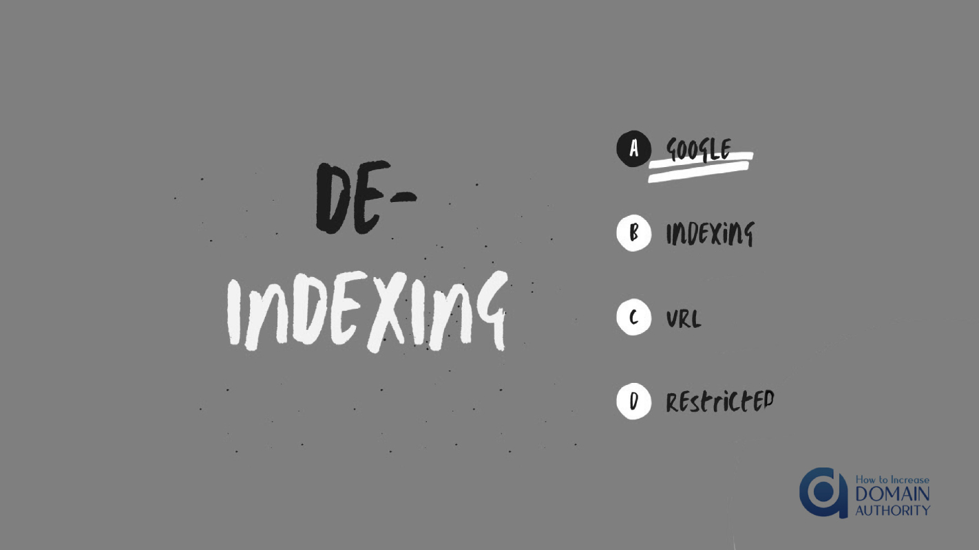 de-index and de-indexing