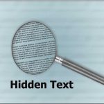 Hidden Text