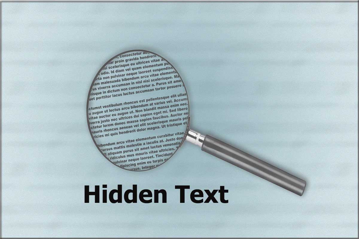 Hidden Text